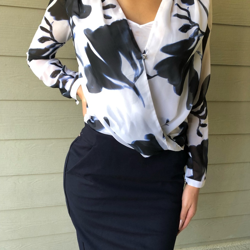 White &Blue Blouse